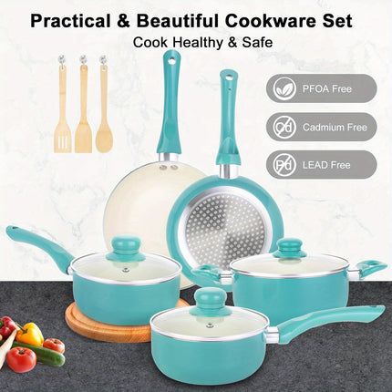 11pcs Kitchen Cookware Sets Induction Cookware,