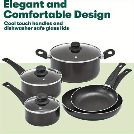 Cookware Set, 12 Piece Pots and Pans with Utensils,