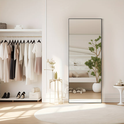 Aluminum Alloy Frame For Bedroom, Standing Full BodyMirror Shatter-Proof