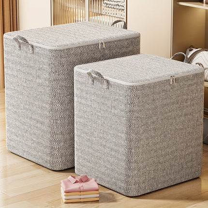Fabric Storage Bins with Lids and Handles, 1pc Large Capacity Dustproof