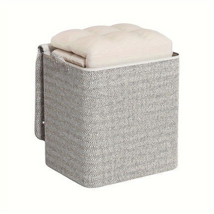 Fabric Storage Bins with Lids and Handles, 1pc Large Capacity Dustproof