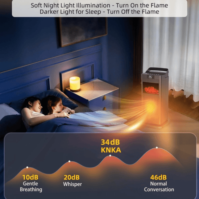 1500W Space Heater with Thermostat, Electric Space Heaters