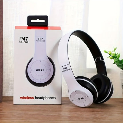 Wireless Foldable Headphones Comfortable Premium Sound Lightweight