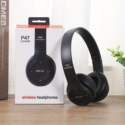 Wireless Foldable Headphones Comfortable Premium Sound Lightweight
