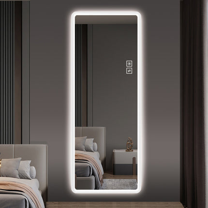 Mirror LED Mirror Wall-Mounted Mirror Big Size Rounded Corners, Bedroom, Living Room, Dressing Room Hotel