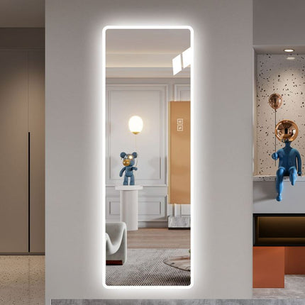 Mirror LED Mirror Wall-Mounted Mirror Big Size Rounded Corners, Bedroom, Living Room, Dressing Room Hotel