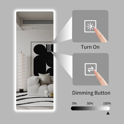 Mirror LED Mirror Wall-Mounted Mirror Big Size Rounded Corners, Bedroom, Living Room, Dressing Room Hotel