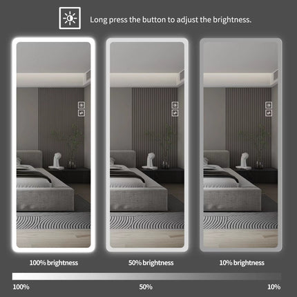 Mirror LED Mirror Wall-Mounted Mirror Big Size Rounded Corners, Bedroom, Living Room, Dressing Room Hotel