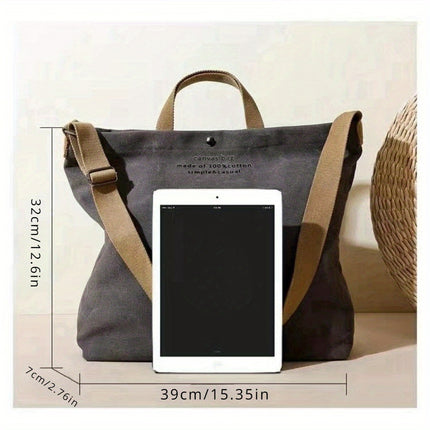 Women's Tote Bag Commuter Bag Student Shoulder Bag, Work Bag, Large Capacity Tote Bag Zipper