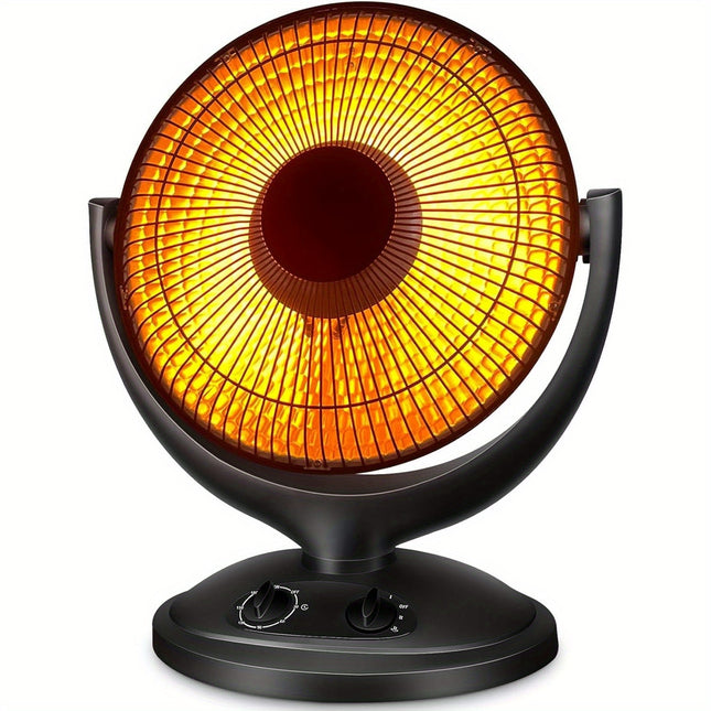 400W/800W Rapid Heating Oscillating Space Heater - Electric Space Heaters with 2-Level Heating,