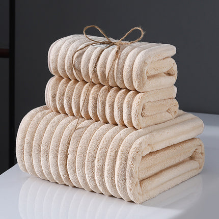 3-Piece Luxurious Bath Towel Set - Bath Linen Sets - Ultra Absorbent 1 Large Bath Towel and 2 Face Towels