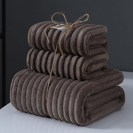 3-Piece Luxurious Bath Towel Set - Bath Linen Sets - Ultra Absorbent 1 Large Bath Towel and 2 Face Towels