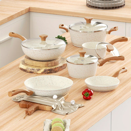 Kitchen Nonstick Cookware Sets with Bakelite Handles,