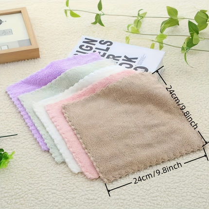 20Pcs Soft Absorbent Solid Color Fingertip Towels