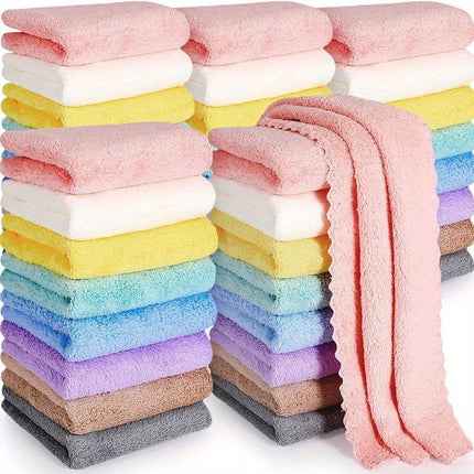 20Pcs Soft Absorbent Solid Color Fingertip Towels
