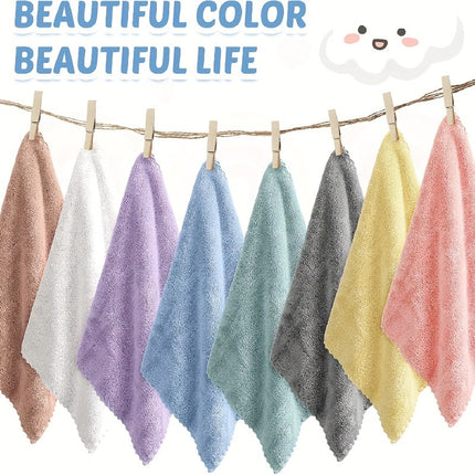 20Pcs Soft Absorbent Solid Color Fingertip Towels