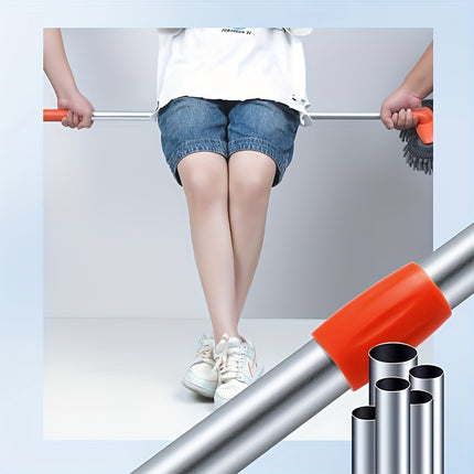 1pc Rotary Car Wash Mop with Long Handle, Telescopic Microfiber Soft Brush, Non-Damaging Vehicle Cleaning Tool