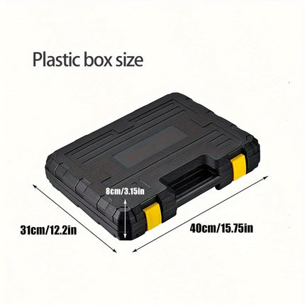 108pcs Tool Set for Home Use, Including Manual Tools for Automotive Repair in a Toolbox