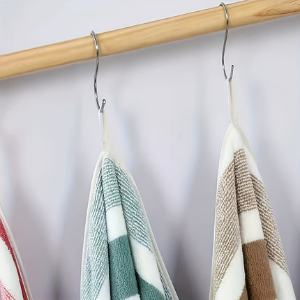 LDQ 4-Piece Coral Fleece Towel Set, Polyester, Rustic Style Oblong, Hypoallergenic,