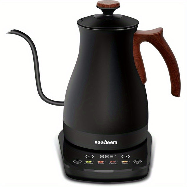 Electric Kettle Is a 1200W Appliance Designed for Brewing Tea And Coffee, Featuring Four Heating Settings,