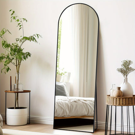 Dressing Mirror Gold Black Aluminum Frame