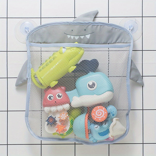 1pc Adhesive Wall-Mounted Bathroom Storage Organizer