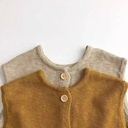 Children's Clothing Vest Spring And Autumn Boys And Girls Fashionable Sweater Cardigan