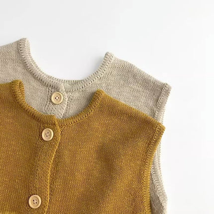 Children's Clothing Vest Spring And Autumn Boys And Girls Fashionable Sweater Cardigan