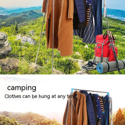 Portable Clothes Hanger Household Bold Foldable