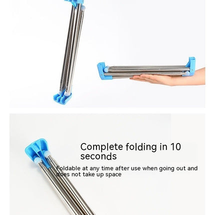 Portable Clothes Hanger Household Bold Foldable