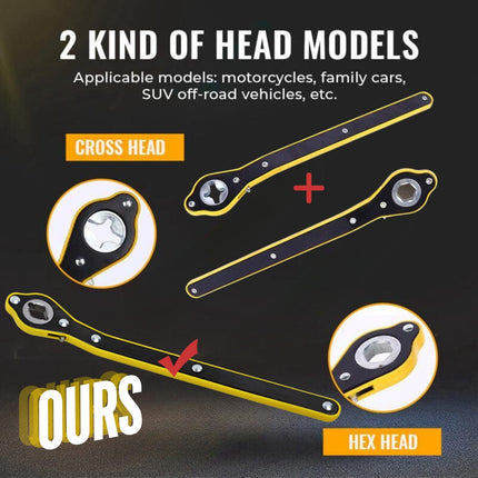 A Universal Car Jack with a Power-Saving Wrench And Converter, Featuring