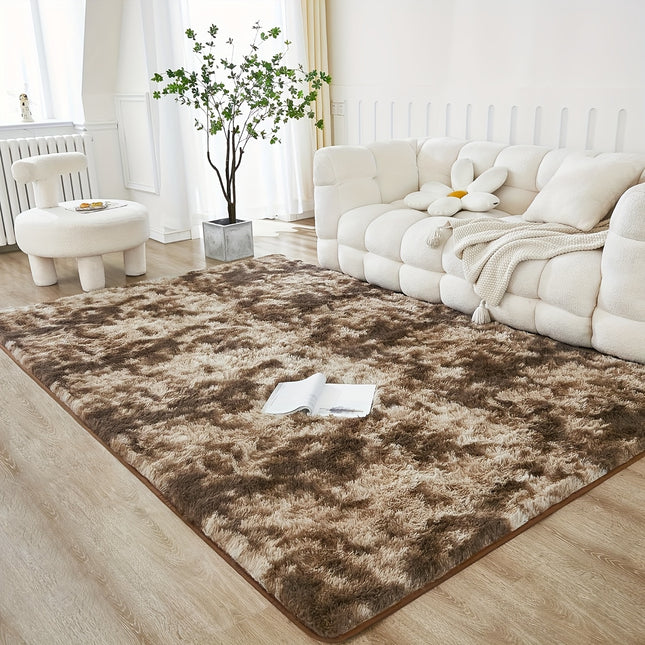 Plush Christmas Decor Area Rug - Large, Non-Slip, Soft Polyester Carpet for Living Room & Bedroom,