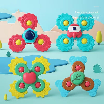 Baby Sucker Rotary Table Cartoon Children's Spinning Top Toy Bite Teether Educational Toys