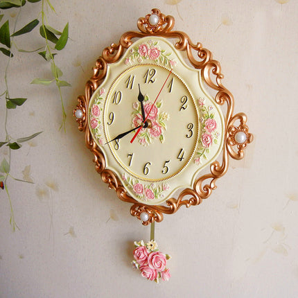 European Stereo Wall Clock Silent Clock