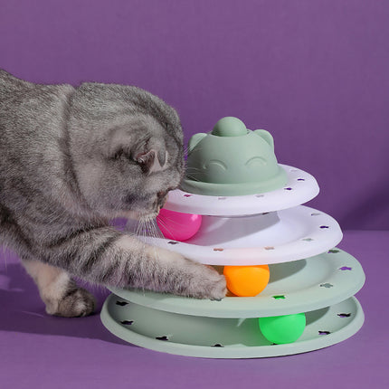 Cat Self-Hi Track Amusement Plate Educational Toys