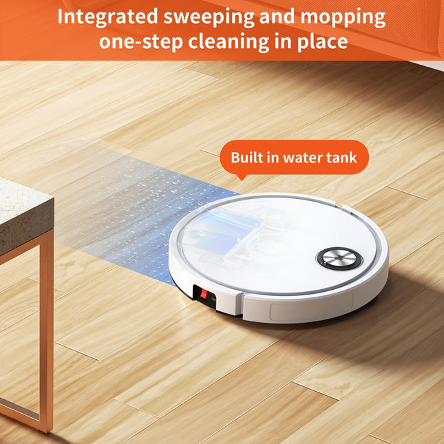 Vacuum and mop robot, all-in-one sweeping machine with remote control for convenient cleaning,