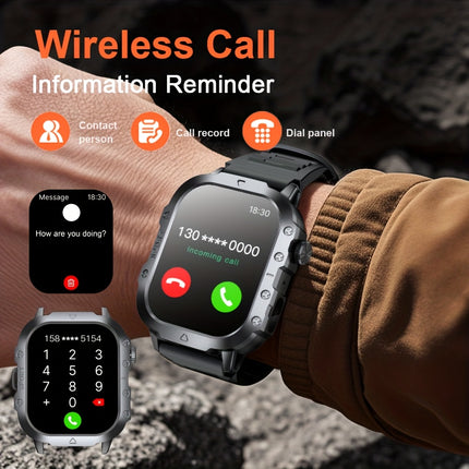 GWENLAND New Smart Watch for Men 5.11 cm Big Screen Display Wireless Make/Answer Call Watch,