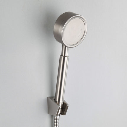 304 stainless steel hand-held supercharged shower head Removable shower three-piece seat holder hose
