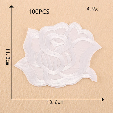 Computer Embroidery Black And White Roses Hotel Bed Sheets