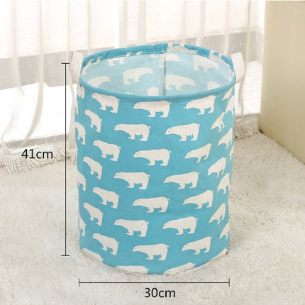 Foldable laundry basket, cotton and linen laundry basket, bathroom, laundry, dirty clothes, dirty clothes, toy storage basket