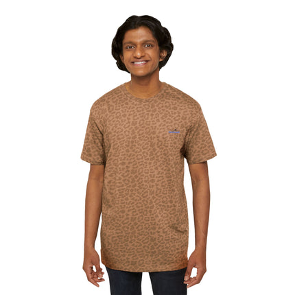 Men's Leopard Print Fine Jersey Tee - Stylish Casual Wear