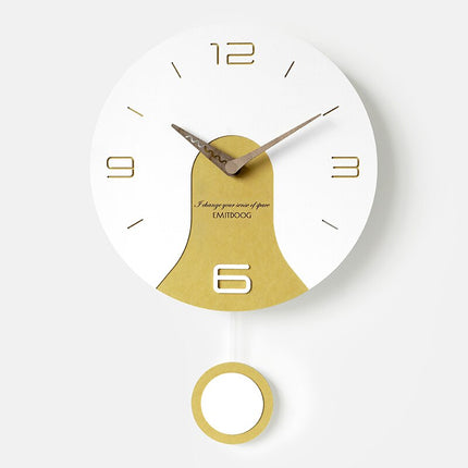 Retro pendulum wall clock