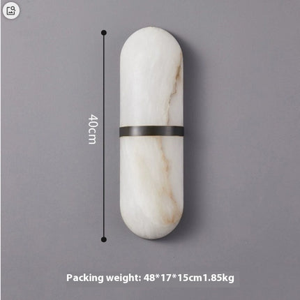 Light Luxury Background Wall Marble Wall Lamp