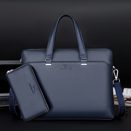 2pcs Men's Bag Set, Business Briefcase, Handbag, Shoulder Bag, for Business Travel, Office Workers,