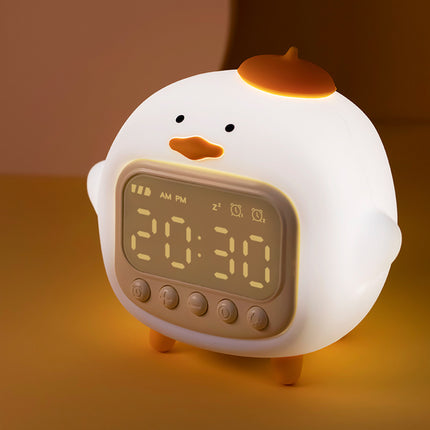 Smart Wake-up Hug Duck Alarm Clock Night Light