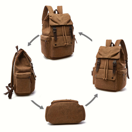 Backpack  Durable, Multi-Compartment, Adjustable Shoulder Straps, Zipper Closure,