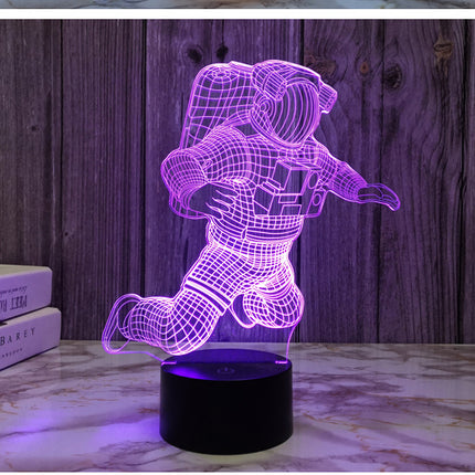 Astronaut 3D small night light USB port plug in bedside