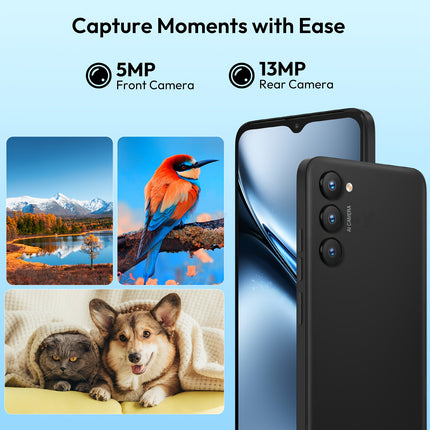 XGODY X36 Smartphone Black/Blue, 5MP+13MP Camera 6.5" HD TouchScreen 7GB RAM + 32GB ROM,