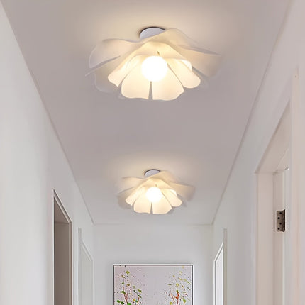 A minimalist ceiling light with rose petal design, classic and creative, made of PVC material, easy to install