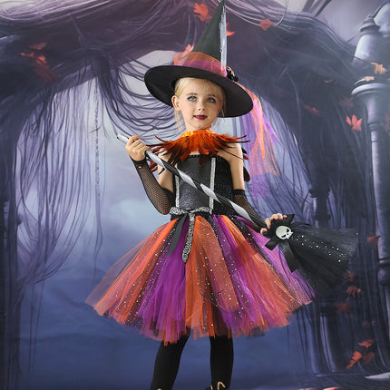 Halloween Children's Costume Witch Cosplay Clothes